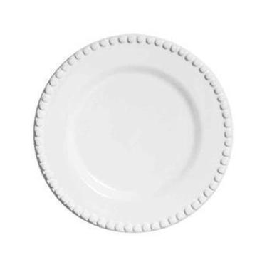 Imagem de Conjunto pratos sobremesa bolinha branco - Scalla cerâmica
