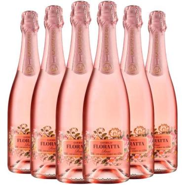 Imagem de Kit 6 Espumante Garibaldi Floratta Moscatel Rosé 750ml