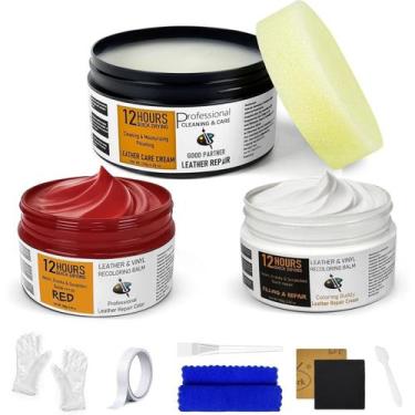 Imagem de Kit de Reparação de Couro Liccyy 3 em 1 Creme Preenchedor e Bálsamo Ve