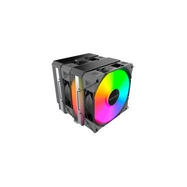 Imagem de Air Cooler Montech NX600, ARGB, Dual Tower, 120mm, Intel e AMD, Preto - NX600ARGBB
