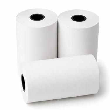 Imagem de Bobina Térmica 57X022 para Impressão Fiscal e Comercial com Papel 48g 57mm X 22m Branca Mais Luz