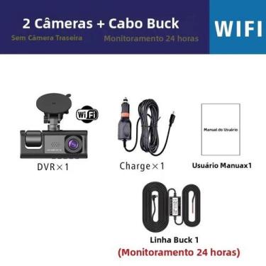Imagem de Câmera Veicular Mini DVR HD 1080P Com 3 Canais Wifi - Maxtoss, Wi-Fi 2