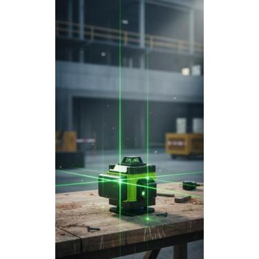 Imagem de Nível Laser 3D Verde 8 Linhas Profissional - Congratulations Store