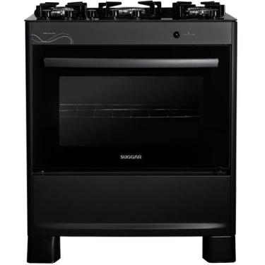 Imagem de Fogão 5 Bocas Suggar Neo Glass Mesa Vidro Bivolt Forno 90L Automático,