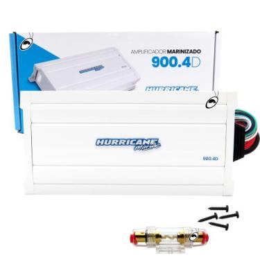 Imagem de Amplificador Marinizado Hurricane 900.4D Branco Lancha