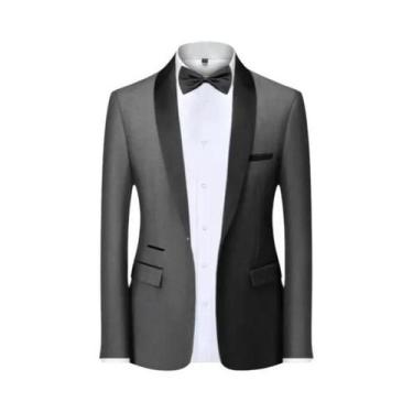 Imagem de Terno Slim Fit Masculino De Alta Qualidade Para Casamento, Traje Forma