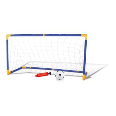 Imagem de Kit Jogo De Futebol Chute A Gol Com Trave Grande 118cm Completo Com Bola E Bomba