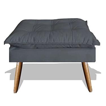 Imagem de Puff Decorativo Linda Pés Palito Platinum Decor Grafite