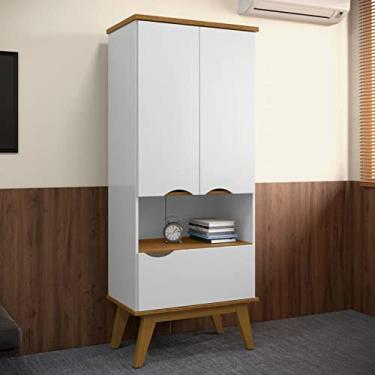 Imagem de Armário Prism Retrô com 3 Portas - Branco - Patrimar Móveis