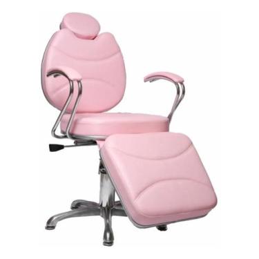 Imagem de Cadeira Poltrona Reclinável  De Maquiagem E Estética - Rosa Bebe - Bm