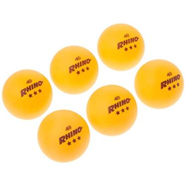 Imagem de Bolas de tênis de mesa 3 estrelas da Champion Sports, Pacote com 6, 40mm, Equipamento profissional