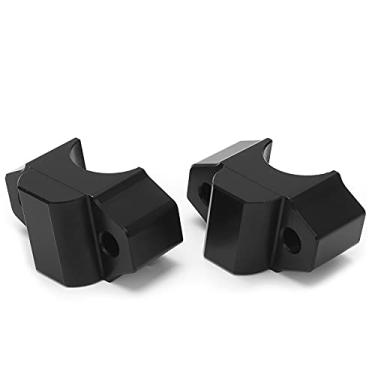 Imagem de Elevação do guidão, elevador de guidão durável e confortável liga de alumínio para motocicletas(Preto)