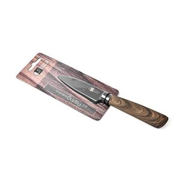 Imagem de Faca de Legumes James.F Black Wood 9cm de Aço Inox e Resina Siliconada