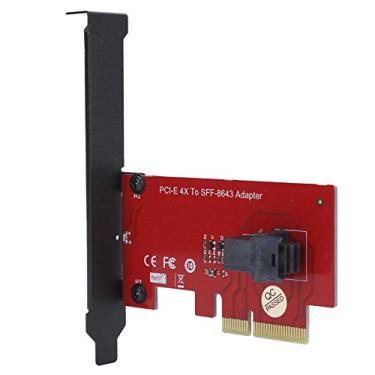 Imagem de Shanrya Adaptador PCI Express 4X, cartão adaptador prático de bom desempenho, mini para computador desktop