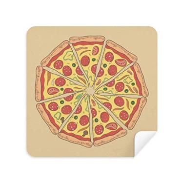 Imagem de Pimentas Pizza Italy Tomate Foods pano de limpeza de tela de telefone limpador de tela tecido de camurça 2 peças