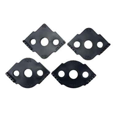 Imagem de yotijay Conjunto De 4 Peças Modelo De Roteador De Gabarito De Raio Modelos De Roteamento De Raio De Canto, Modelo De Bit De Roteador De Arredondados De, Tamanho Real Preto