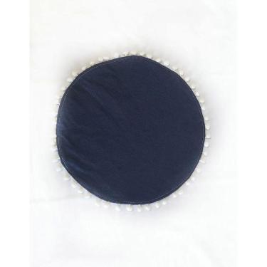 Imagem de Jogo Americano 6 Peças 38Cm Jeans Com Grelot Dupla Face