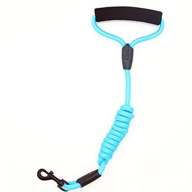 Imagem de HIOD Coleira para cachorro corrida trem para cães grandes pequenos animais de estimação Guias para cães Coleira corda Nylon Tenacidade, azul, P