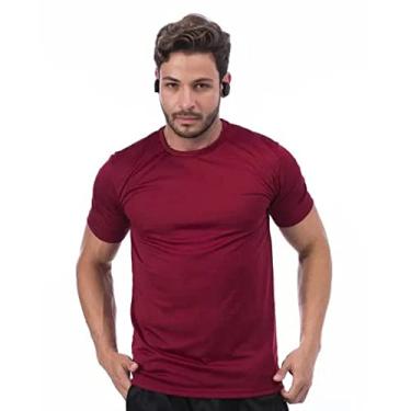 Imagem de Camiseta Camisa Masculina Esportiva Treino Dry Fit Cores (P, Vinho)