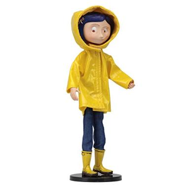 Imagem de Boneca Coraline Bendy Fashion Doll in Rain Coat - NECA