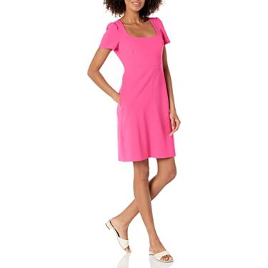 Imagem de Tommy Hilfiger Caimento feminino e flare, Rosa choque, 44