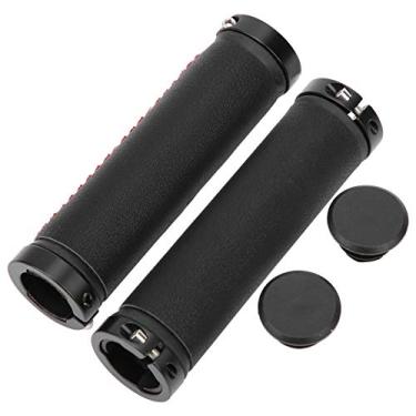 Imagem de VGEBY Capa de guidão de bicicleta, manoplas de bicicleta de montanha de couro de fibra alargam alças de bicicleta e suprimentos de reposição