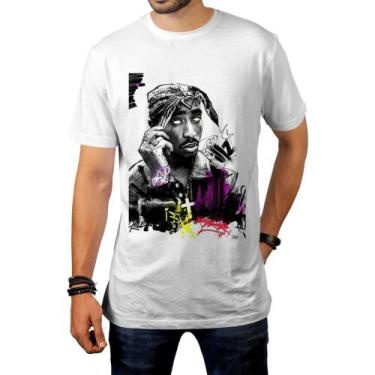 Imagem de Camiseta Unissex 2Pac Tupac Shakur Rap Thug Life Adulto Infantil - Hot