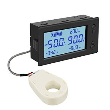 Imagem de DROK DC 0-300V 200A STN Visor LCD Multímetro Digital Tensão Ampere Energia Amperímetro Voltímetro Bateria Ampere Amperagem Painel de Monitor AH com Sensor de Salão...