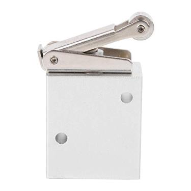 Imagem de Válvula de botão de controle G1/4" estrutura simples de 3 vias válvula de pressão fundição de precisão flexível membrana alavanca válvula mecânica para sistema pneumático