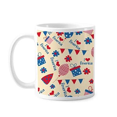 Imagem de Caneca de cerâmica cerâmica para café e porcelana de cerâmica para presente festival, presente de doces dos EUA