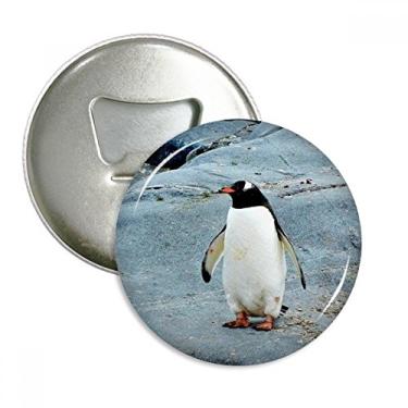 Imagem de Emblema multifuncional com estampa de pedra da Antártica, pinguim, natureza, ciência, abridor de garrafas, ímã de geladeira