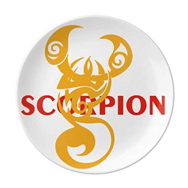 Imagem de Scorpion Natural Insect Images Prato Decorativo Porcelana Salver Louça Prato de Jantar