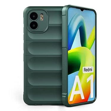 Imagem de BoerHang Capa para Samsung Galaxy A12, TPU macio, proteção antiderrapante moderna, compatível com Samsung Galaxy A12 Phone Case (verde)