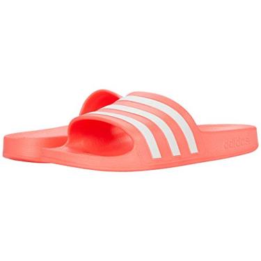 Imagem de adidas Adilette Aqua Chinelo feminino, Pink/White/Pink, 8