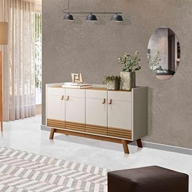 Imagem de Aparador Buffet Retrô Amêndoa Off White Abruzzo Linea Brasil