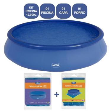 Imagem de Kit Piscina Circular Inflável 12.000 L