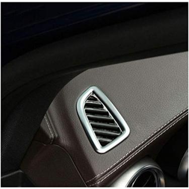 Imagem de JIERS Para Mercedes Benz GLC 200 260 300 2015-2017, adesivos de moldura de ventilação de saída de ar condicionado de painel cromado ABS acessórios de carro