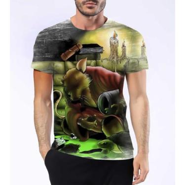 Imagem de Camisa Camiseta Mestre Splinter Rato Ninja Pai Tartarugas 3 - Estilo K