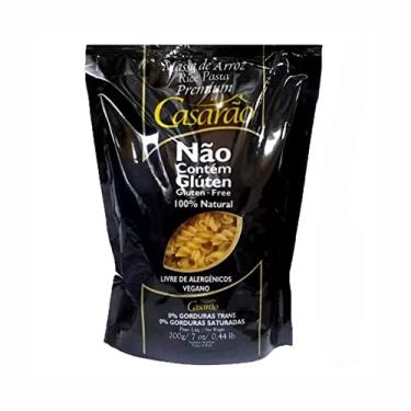 Imagem de Kit 3X: Macarrão Fusilli Premium Sem Glúten Casarão 200g