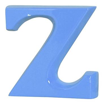 Imagem de Letra Z Grande Ceramicas Pegorin Azul Bebe