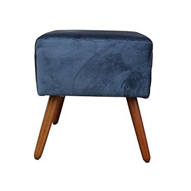 Imagem de Puff Sabrina Pé Palito Suede Azul Marinho
