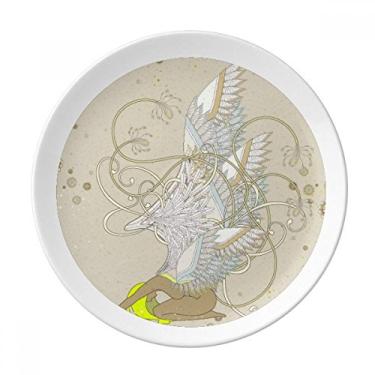 Imagem de Flower Wing Japan Ukiyo-e Placa Decorativa de Porcelana Salver Prato de Jantar