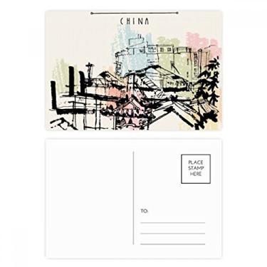 Imagem de Conjunto de cartões postais de aniversário para cartões postais em Macau China arranha-céus