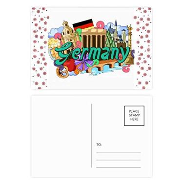 Imagem de New Swan Stone Castle Beer Germany Graffiti Christmas Flower Celebration Cartão postal Blessing Mailing Card
