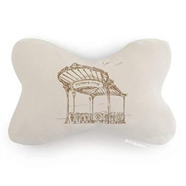 Imagem de DIYthinker Metropolitain Station França Paris Landmark carro decoração pescoço almofada almofada apoio de cabeça