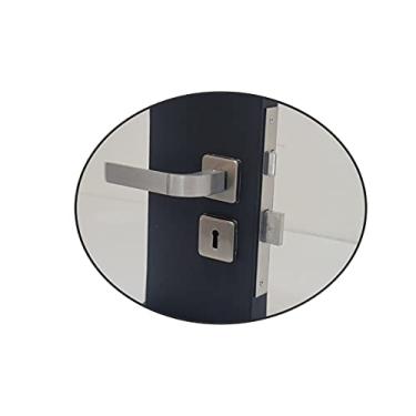 Imagem de Fechadura interna de alumínio Modena com roseta escovada MGM