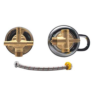 Imagem de Tomada de 2/3/4/5 vias, torneira misturadora de chuveiro de 2,94 polegadas, torneira separada de latão para torneira de chuveiro, núcleo de válvula de cerâmica