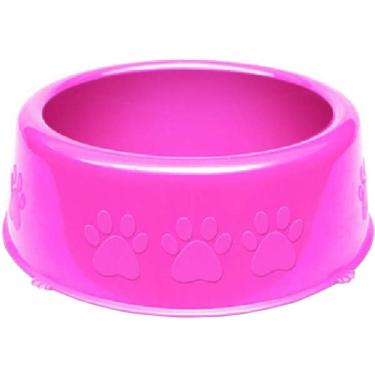 Imagem de Comedouro Perolizado Luxo Rosa - Tam. P