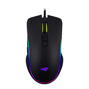 Imagem de C3Tech Mouse Gamer com fio MG-300BK Havoc Preto Com Iluminação RGB Cabo com comprimento de 150cm Revestimento em Nylon Ergonômico 4800DPI