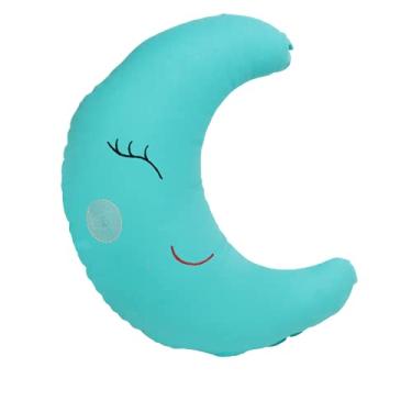 Imagem de Almofada Decorativa Enxoval Bebê Lua - Azul Tifanny